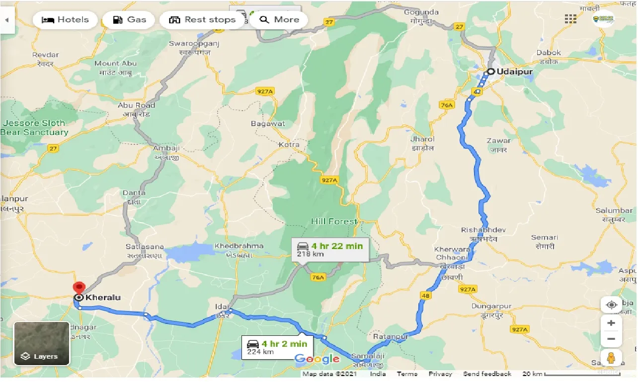 udaipur-to-kheralu-one-way