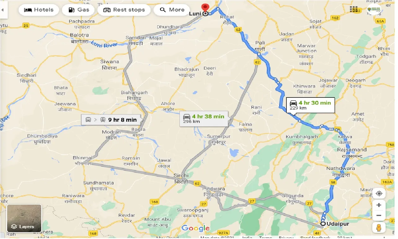 udaipur-to-luni-one-way