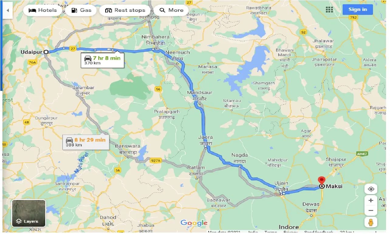 udaipur-to-maksi-taxi