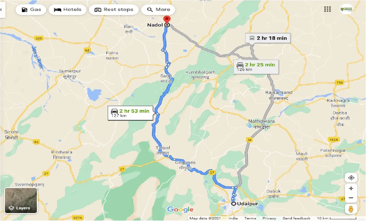 udaipur-to-nadol-one-way