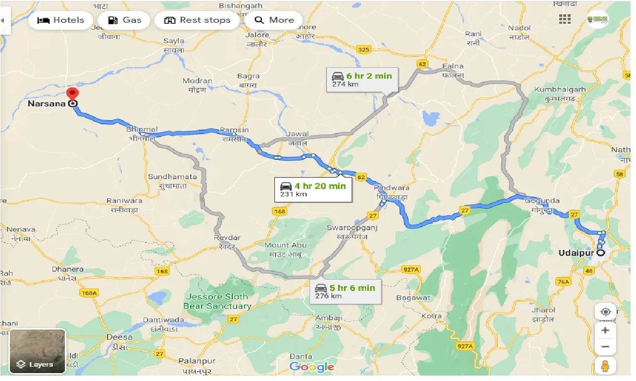 udaipur-to-narsana-one-way