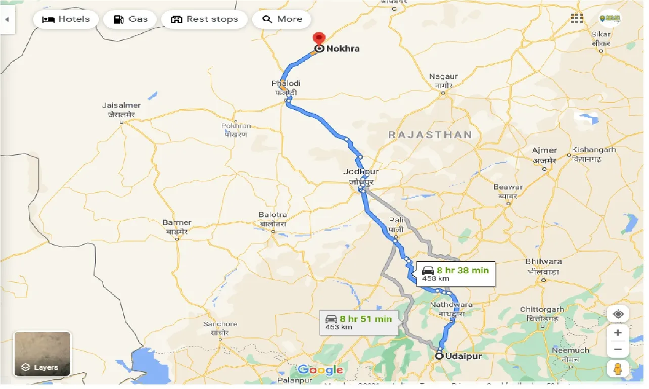 udaipur-to-nokhra-one-way