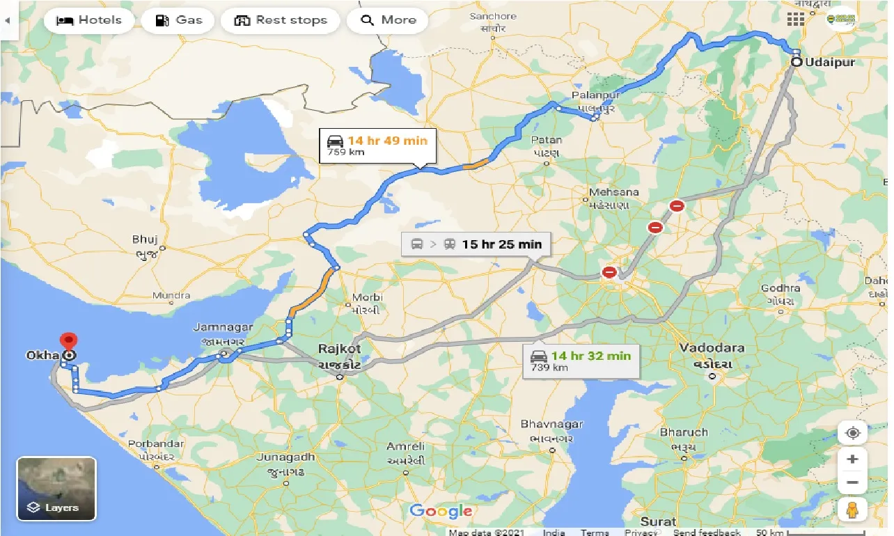 Udaipur To Okha One Way udaipur-to-okha-one-way