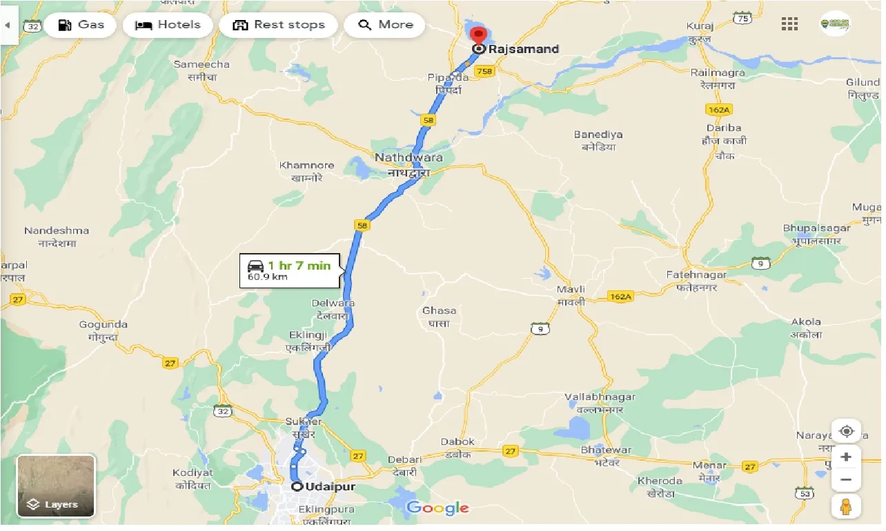 udaipur-to-rajsamand-taxi