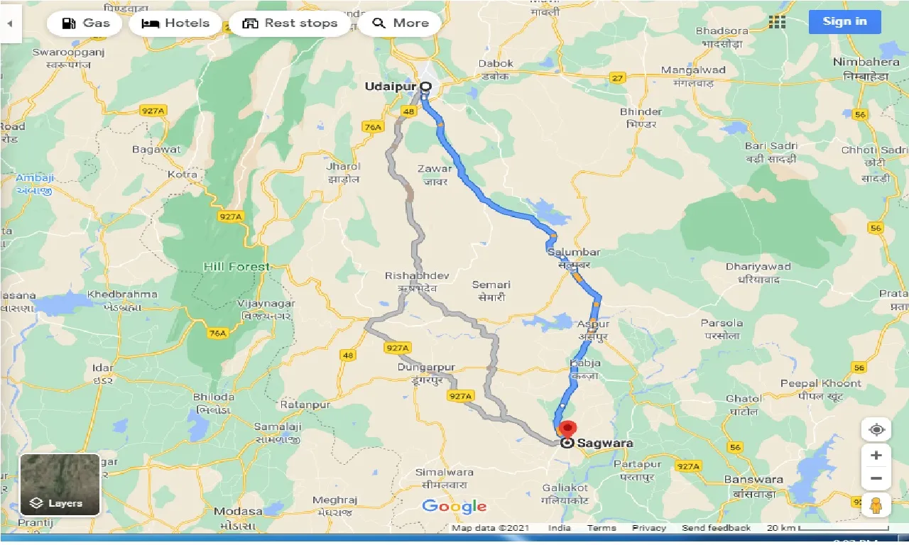 udaipur-to-sagwara-one-way