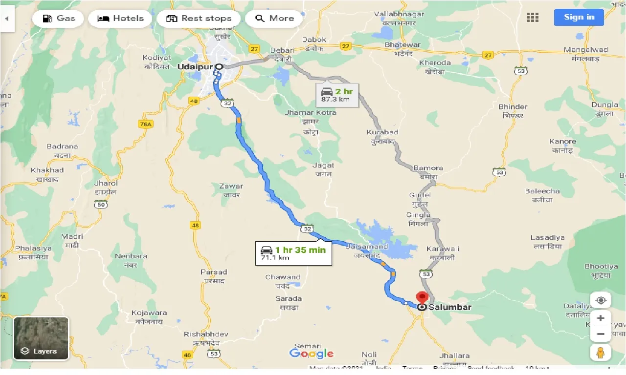 udaipur-to-salumbar-one-way