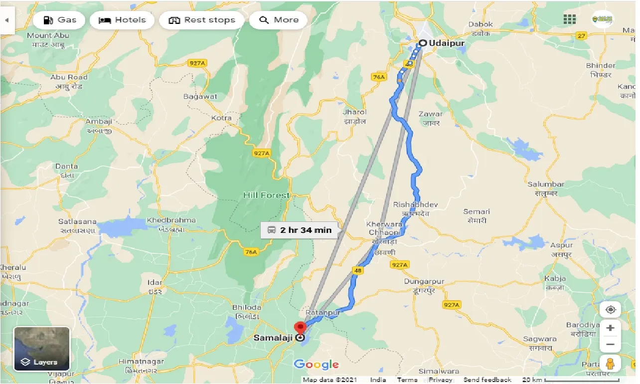 Udaipur To Samalaji One Way udaipur-to-samalaji-one-way