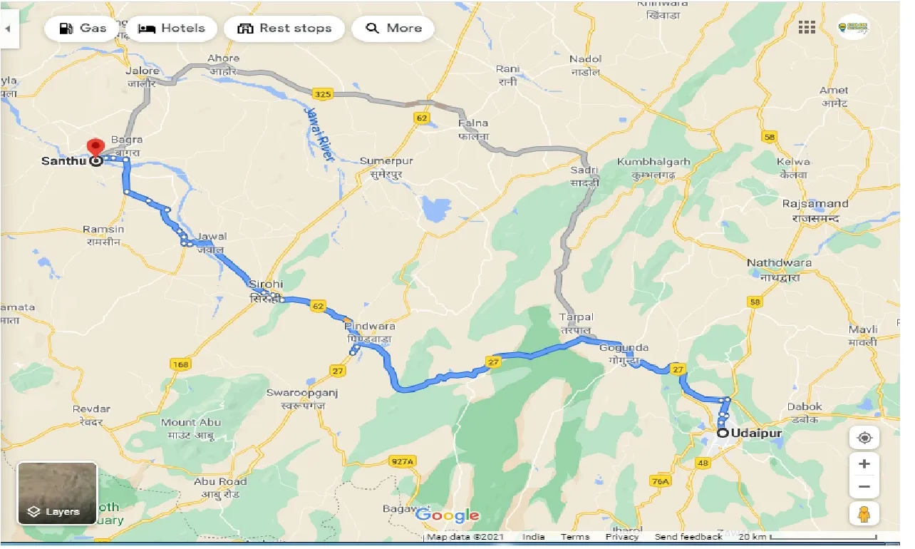 udaipur-to-santhu-one-way
