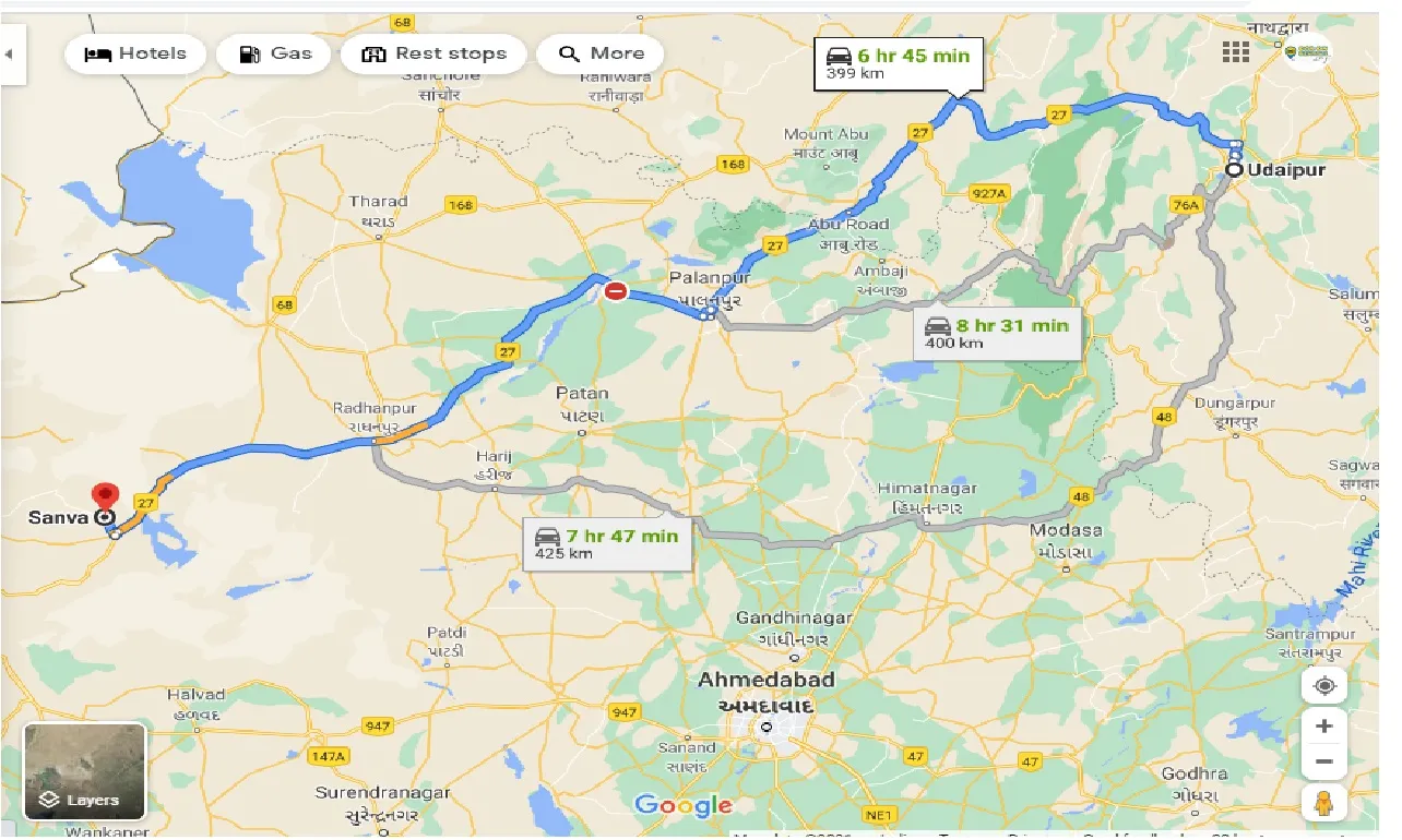 udaipur-to-sanva-one-way