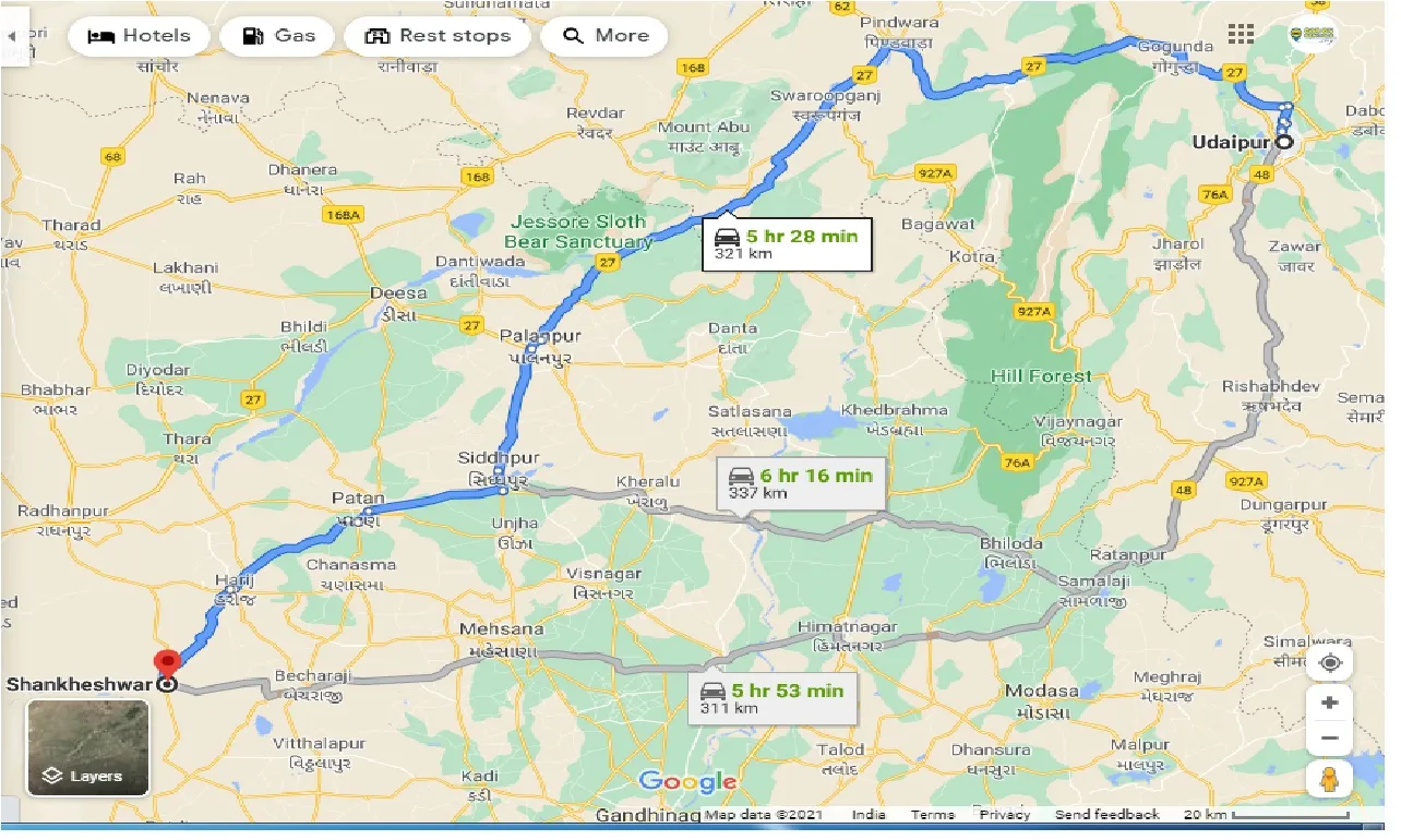 udaipur-to-shankheshwar-taxi