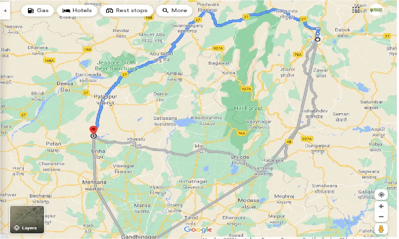 udaipur-to-siddhpur-taxi