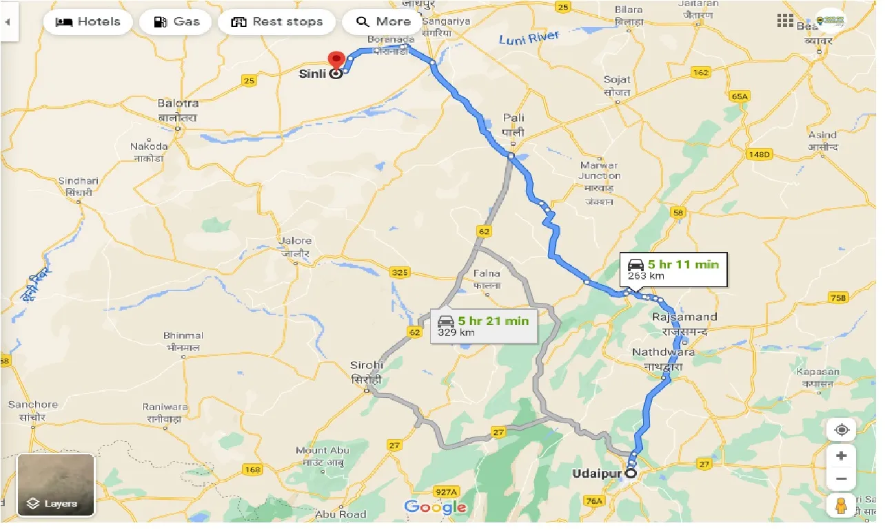 udaipur-to-sinli-taxi