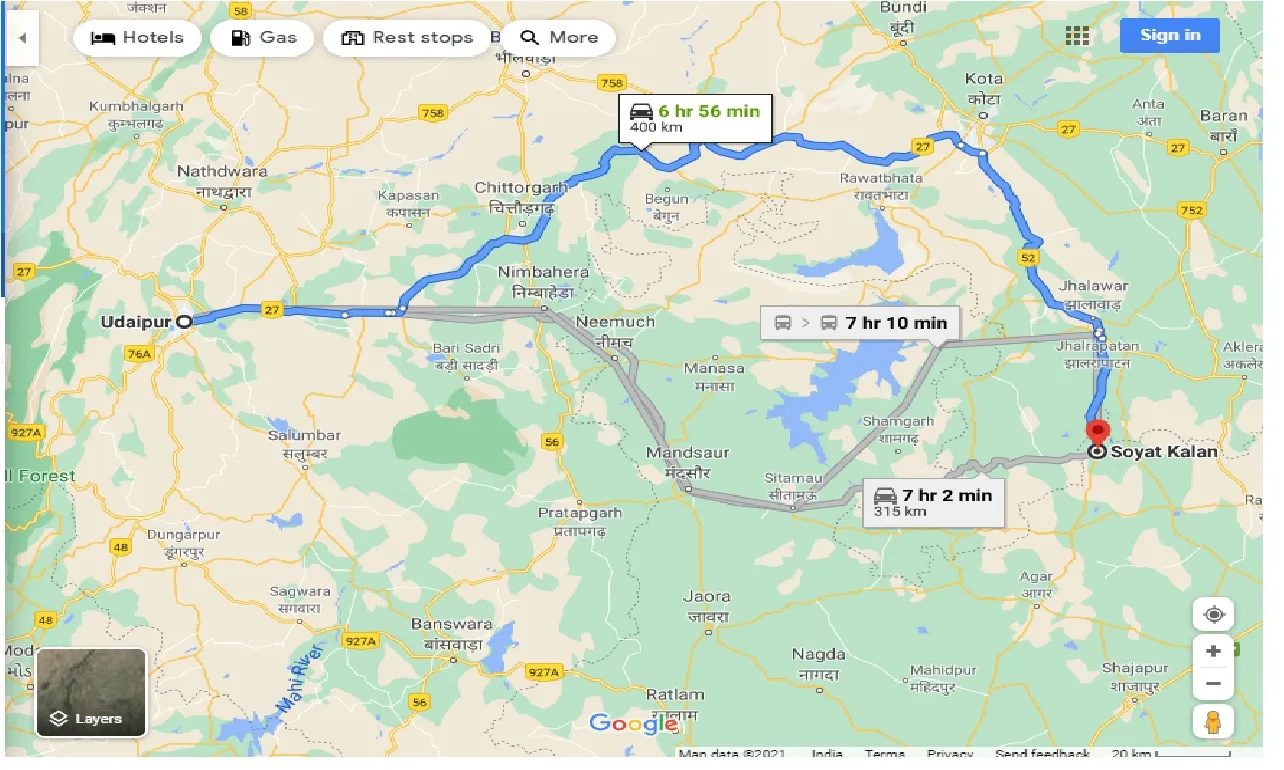 udaipur-to-soyat-kalan-one-way