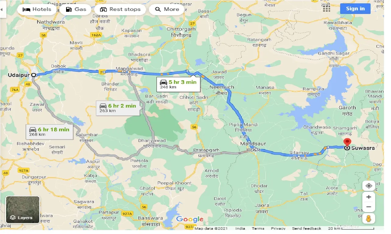 udaipur-to-suwasra-one-way