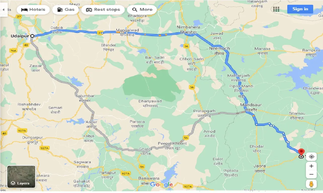 udaipur-to-tal-one-way