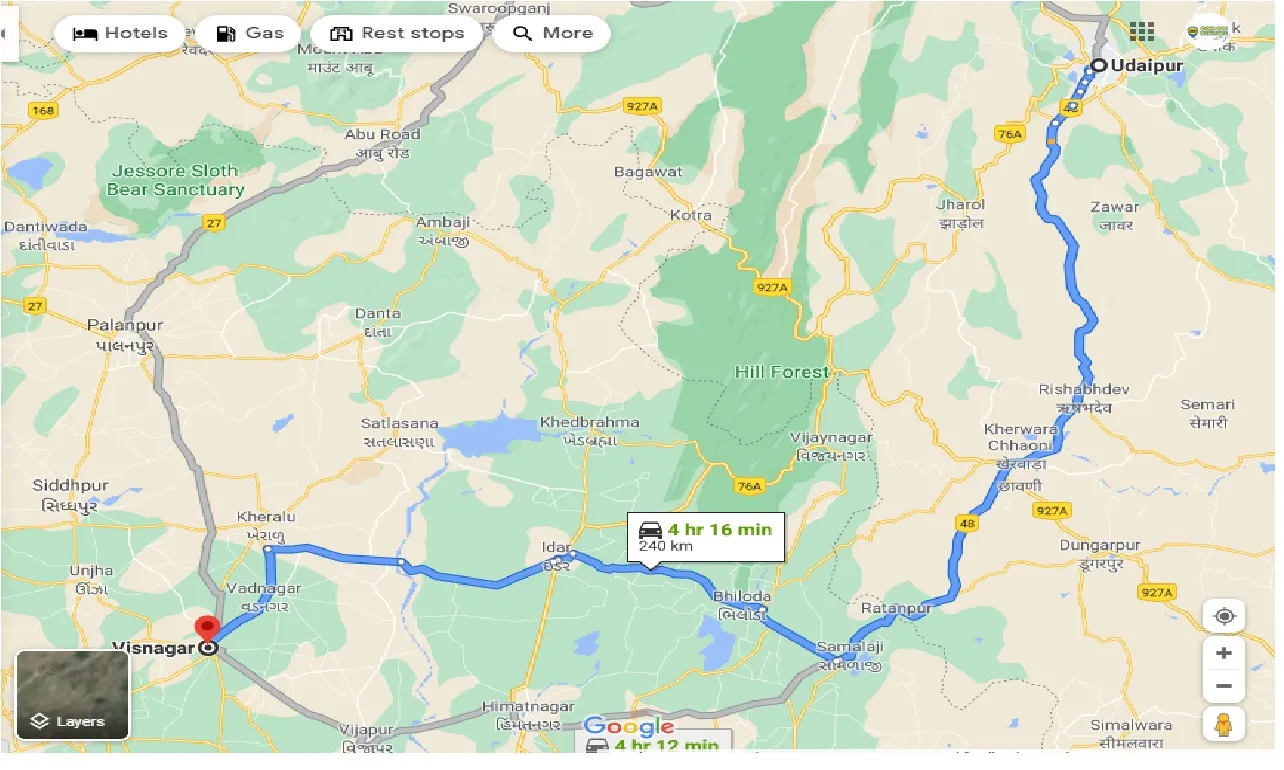 udaipur-to-visnagar-taxi