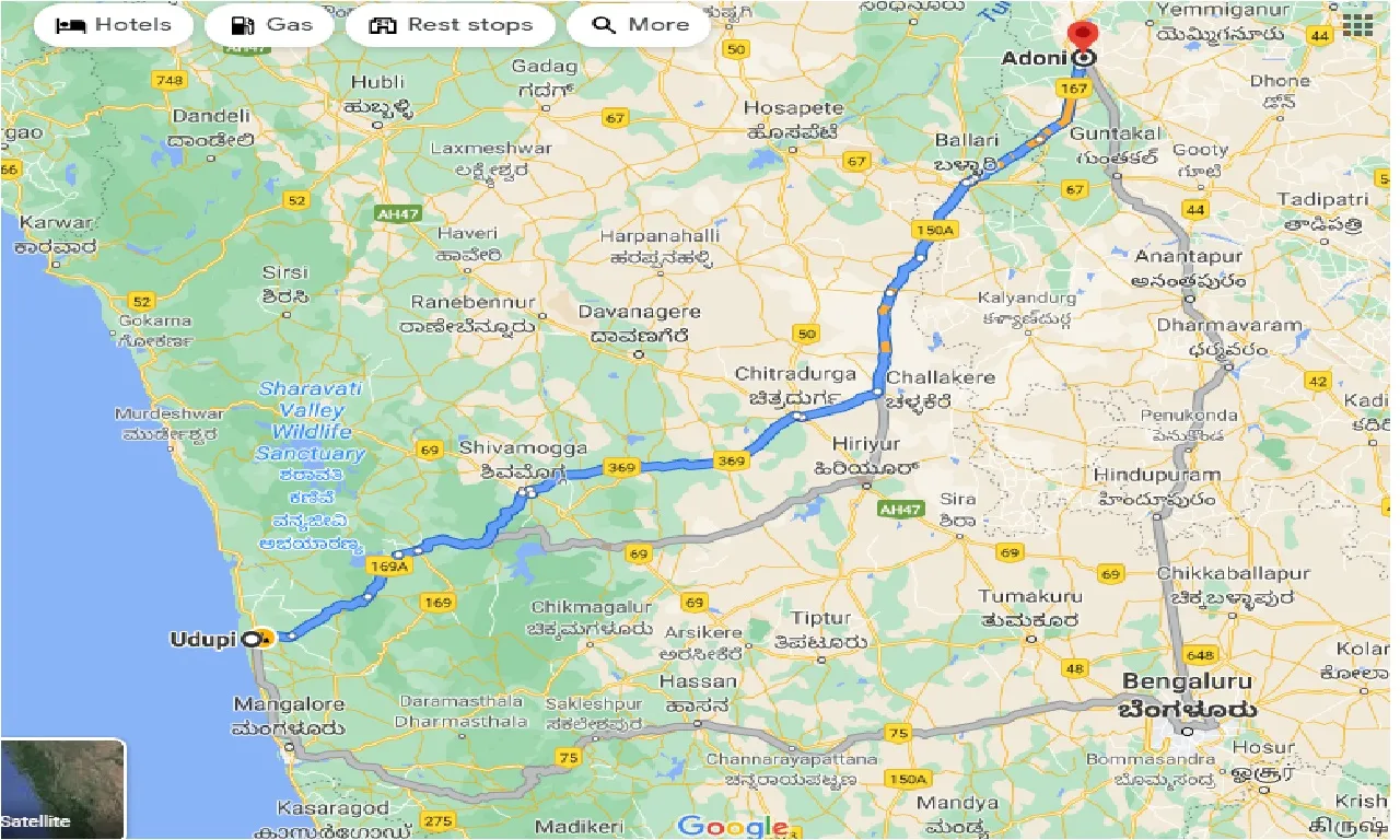 udupi-to-adoni-one-way