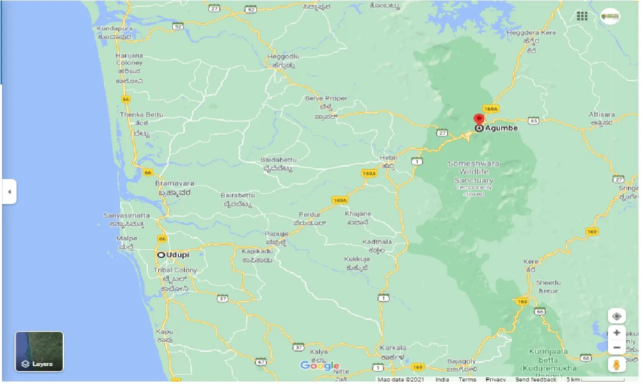udupi-to-agumbe-round-trip