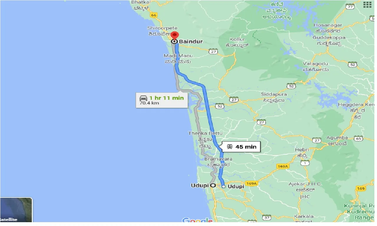 udupi-to-baindur-one-way