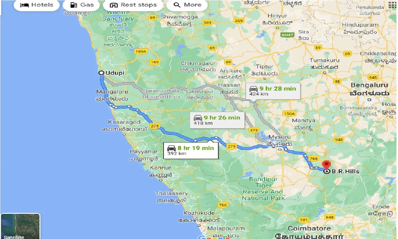 udupi-to-biligiriranga-hills-taxi