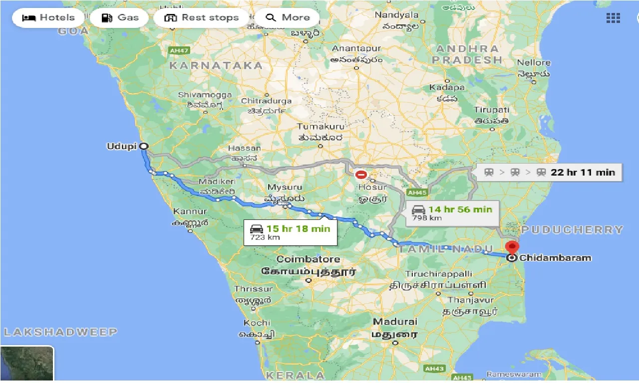 udupi-to-chidambaram-taxi