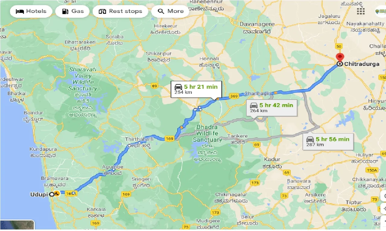 udupi-to-chitradurga-one-way