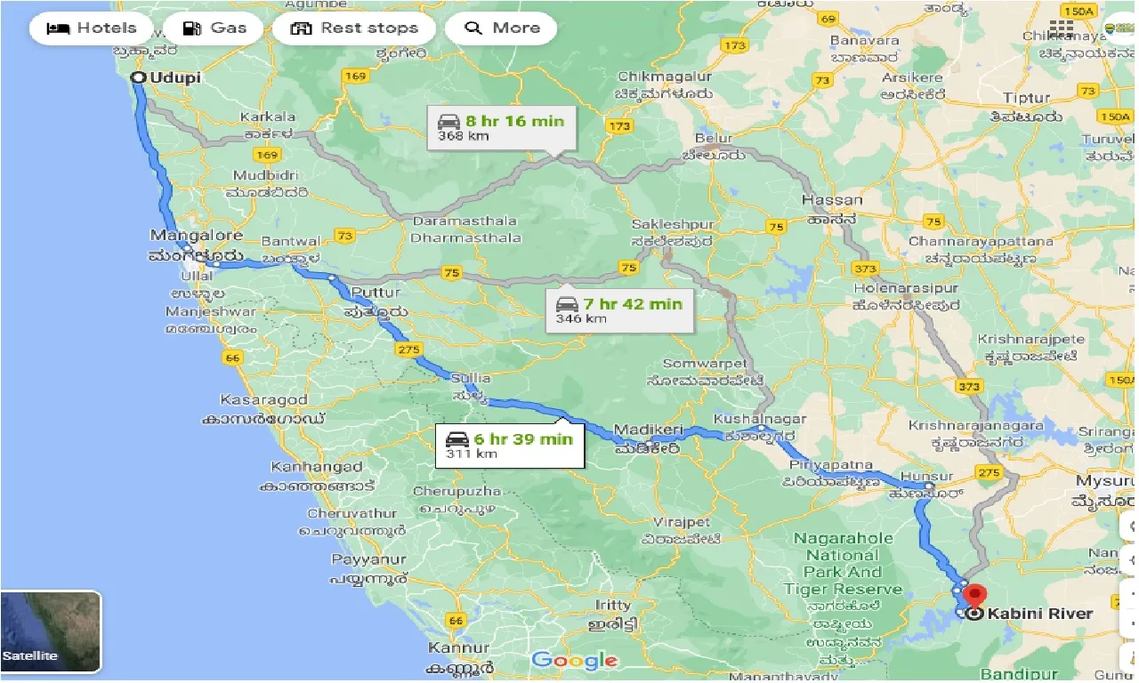udupi-to-kabini-one-way