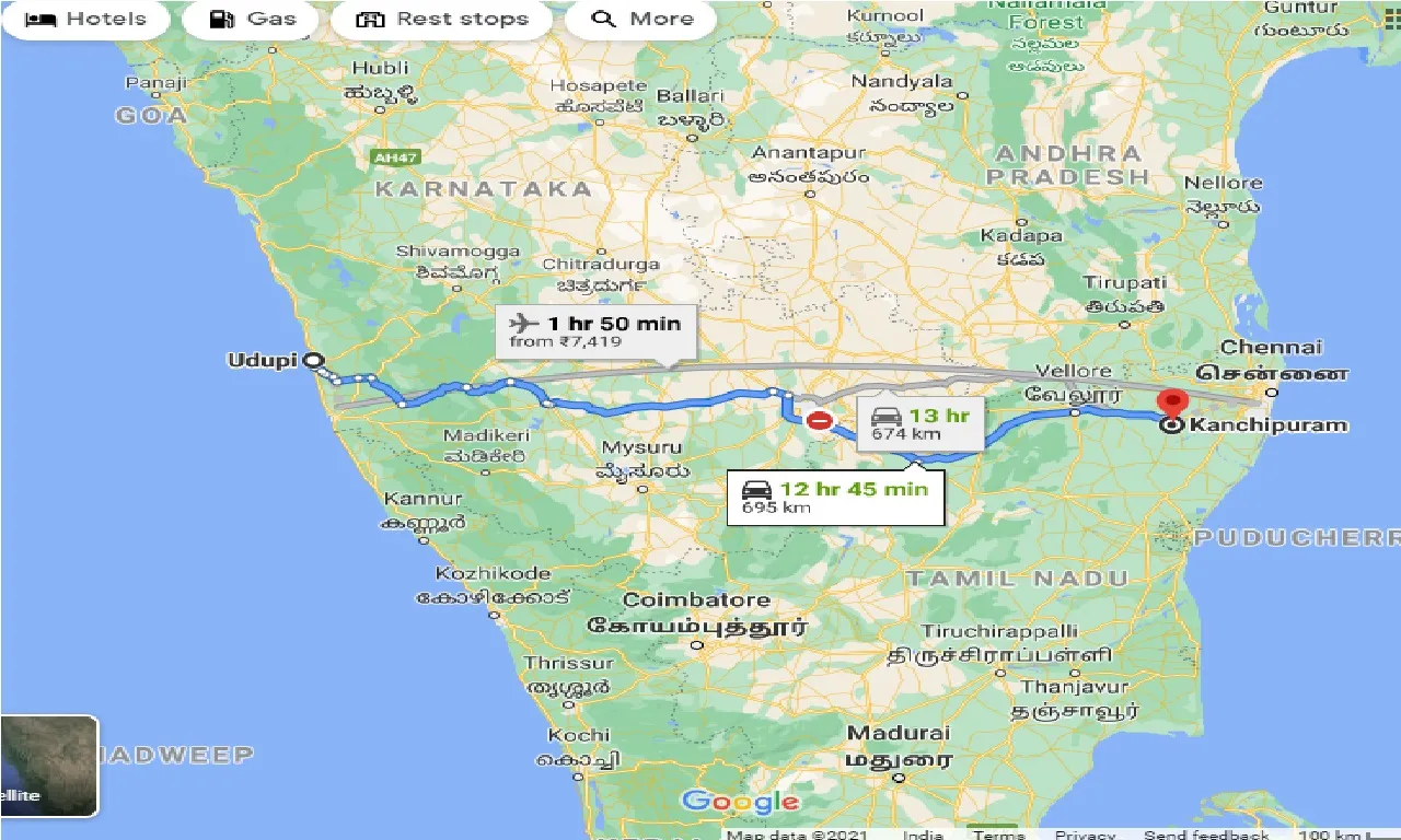 udupi-to-kanchipuram-taxi