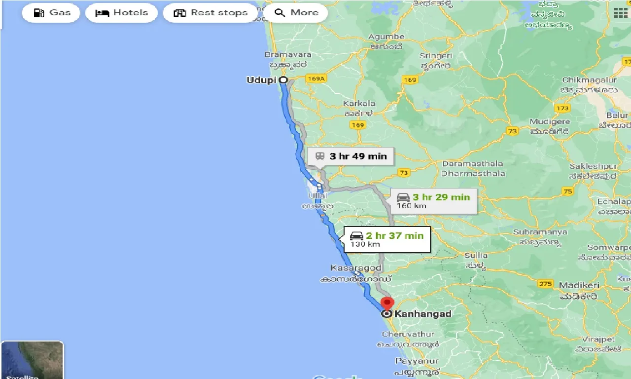 udupi-to-kanhangad-one-way