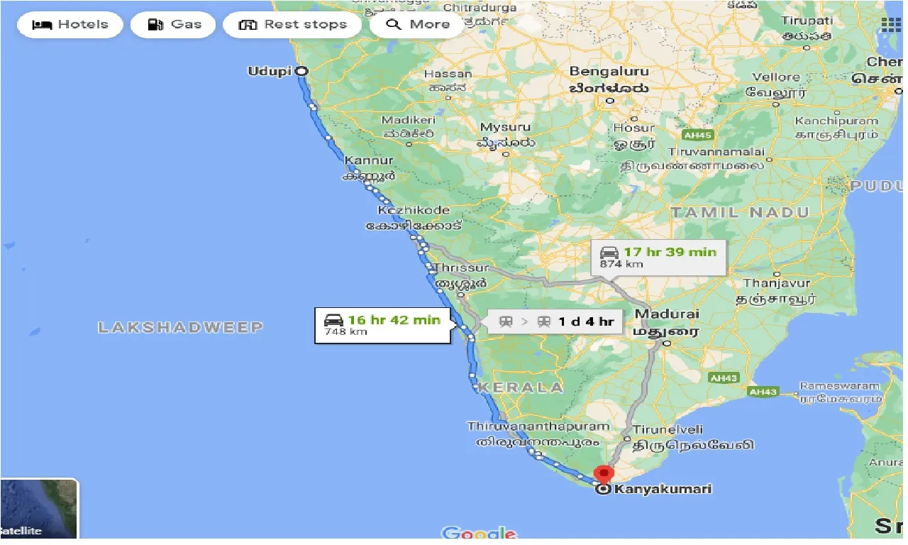 udupi-to-kanyakumari-taxi