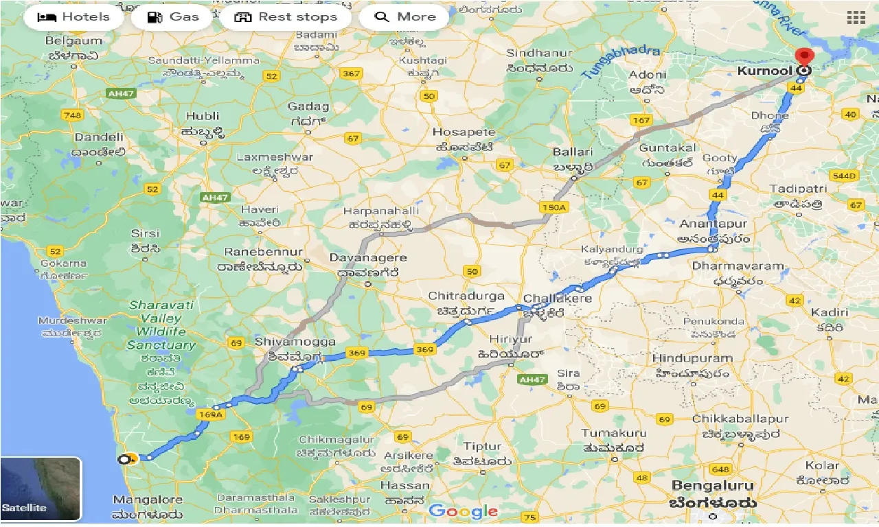 udupi-to-kurnool-taxi