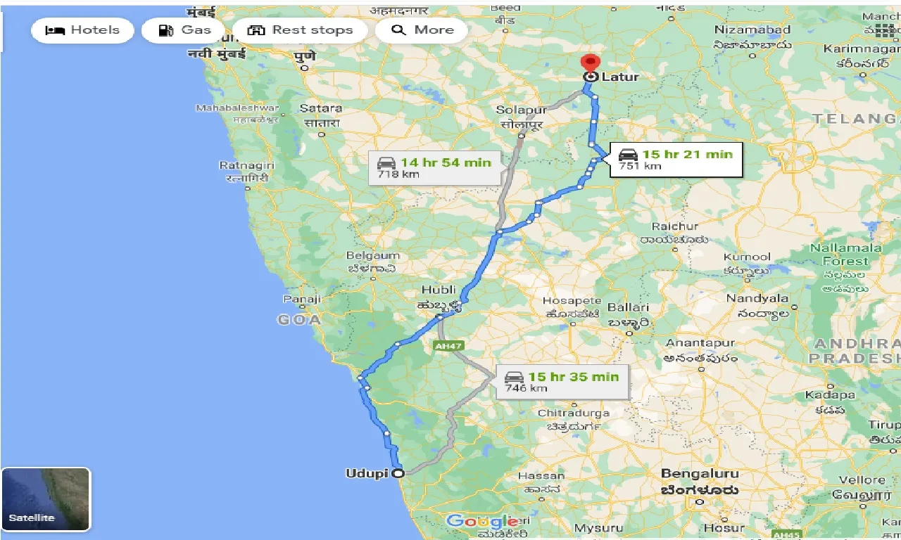 udupi-to-latur-taxi