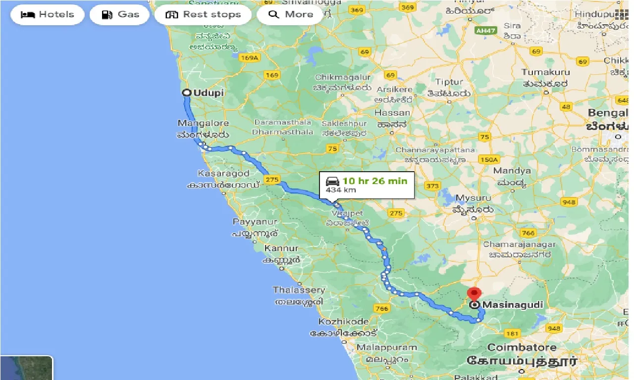 udupi-to-masinagudi-taxi