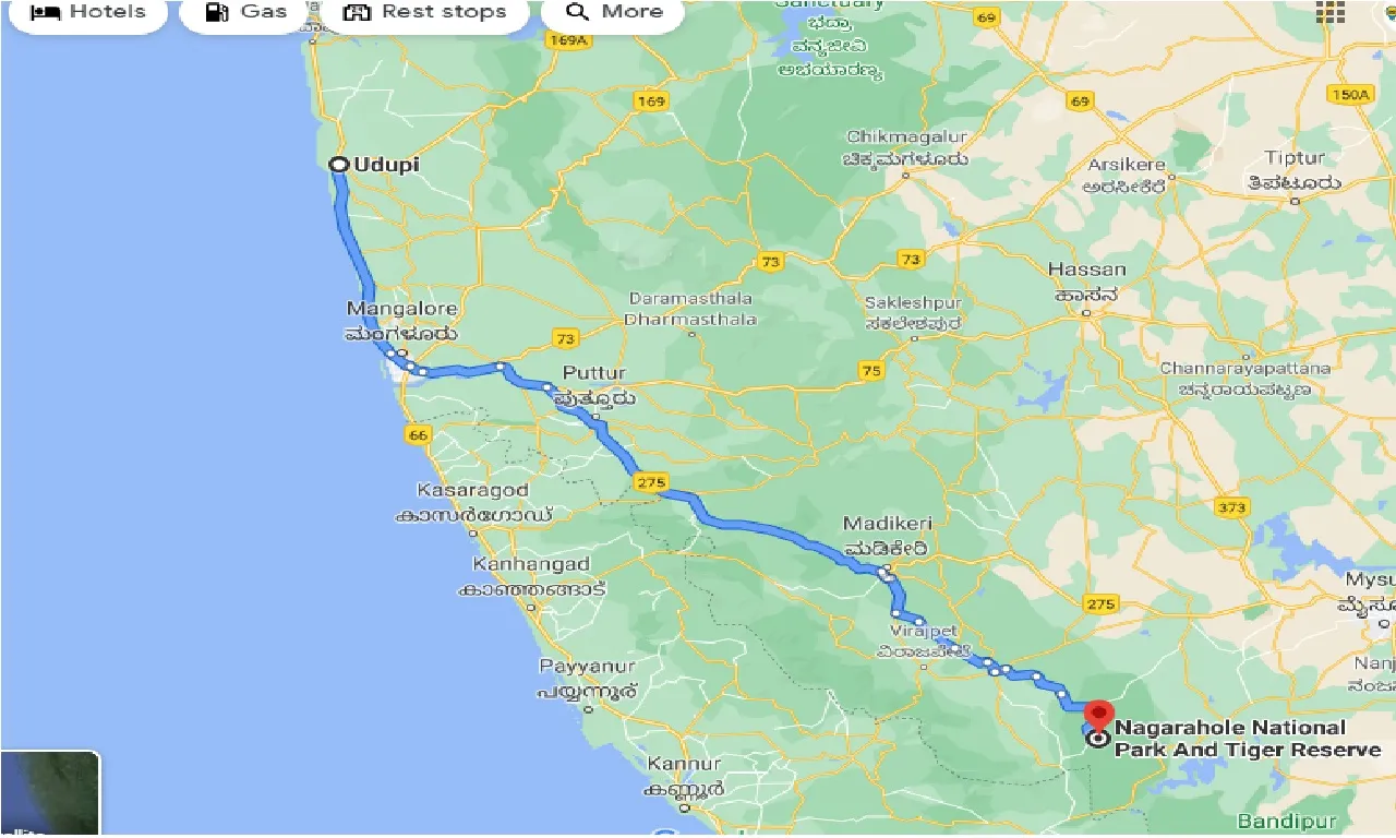 udupi-to-nagarhole-one-way
