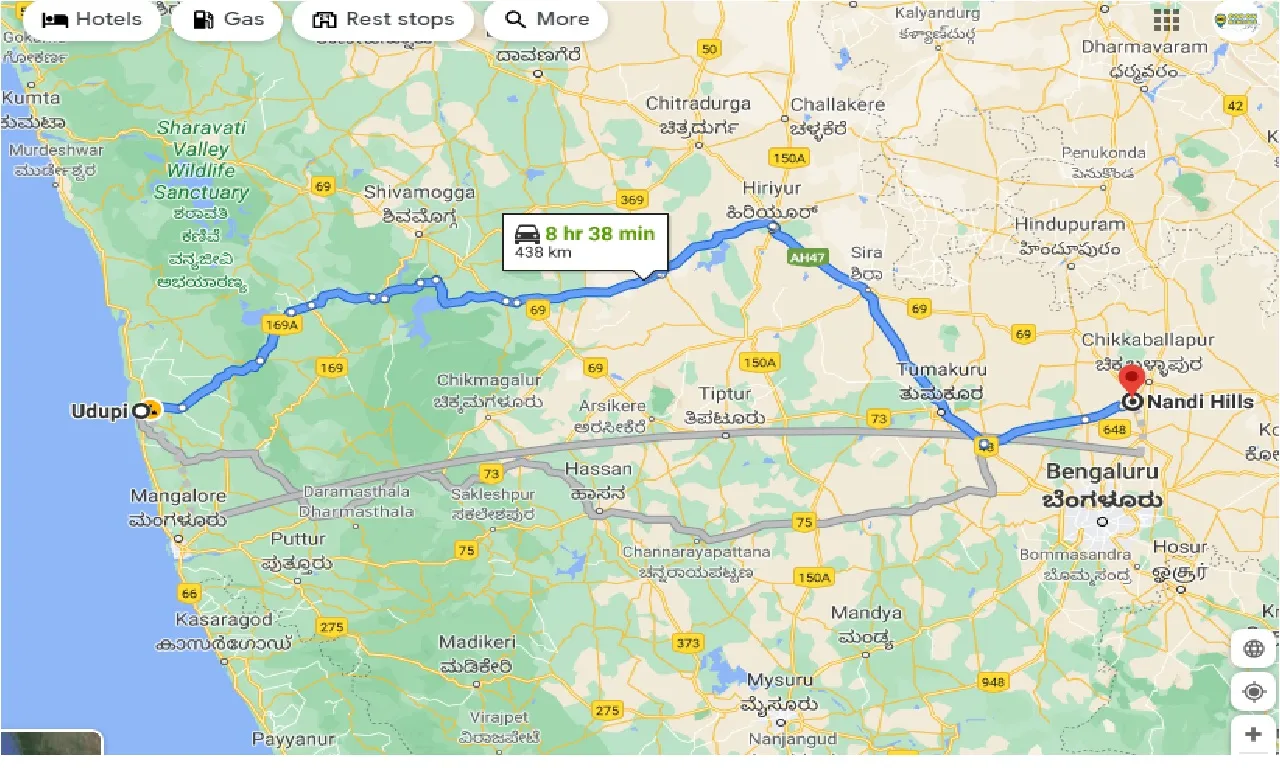 udupi-to-nandi-hills-taxi