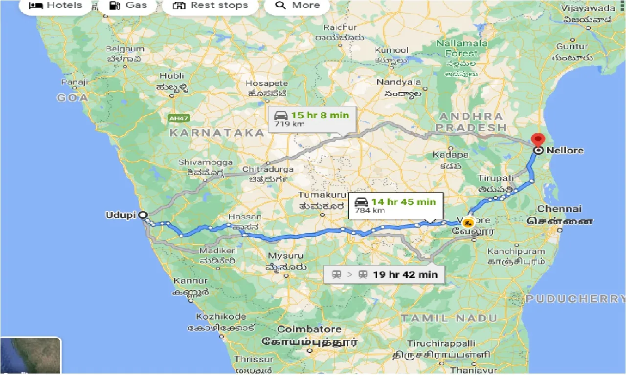 udupi-to-nellore-one-way