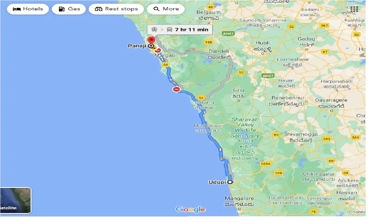 udupi-to-panaji-one-way
