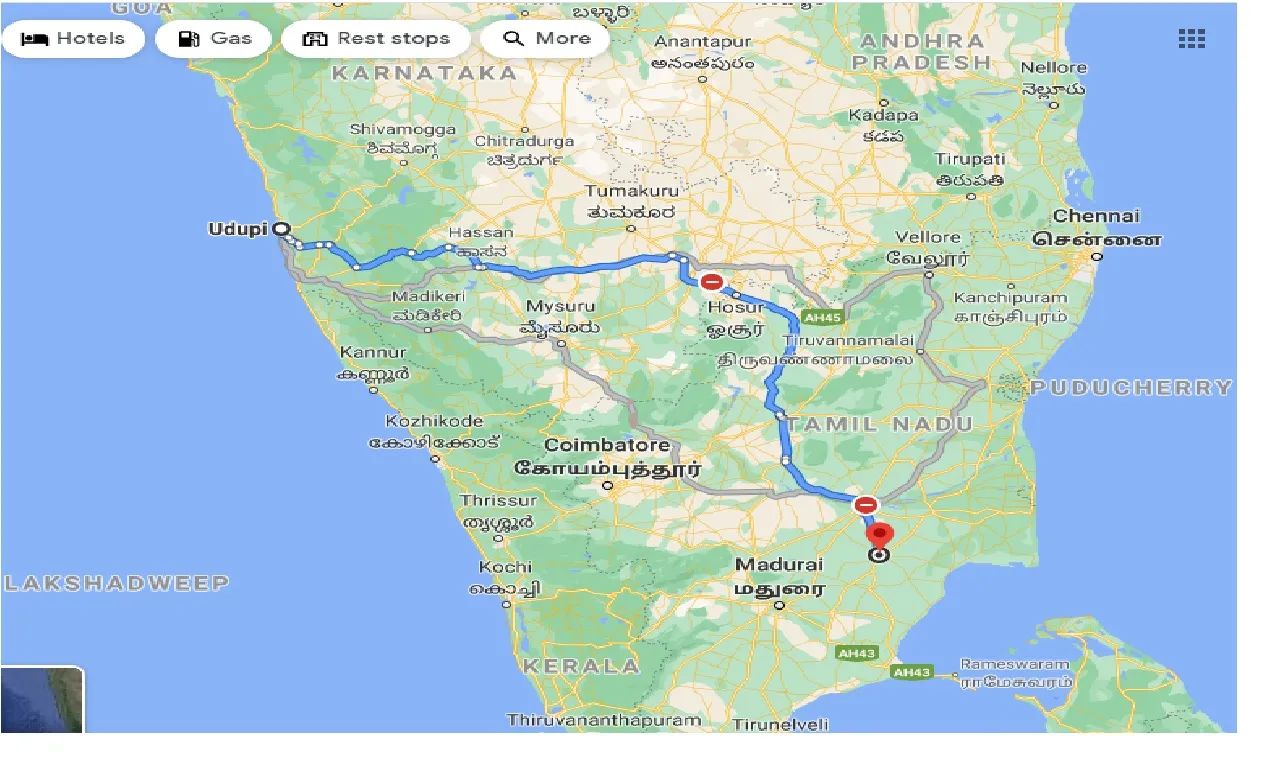 udupi-to-pudukkottai-taxi