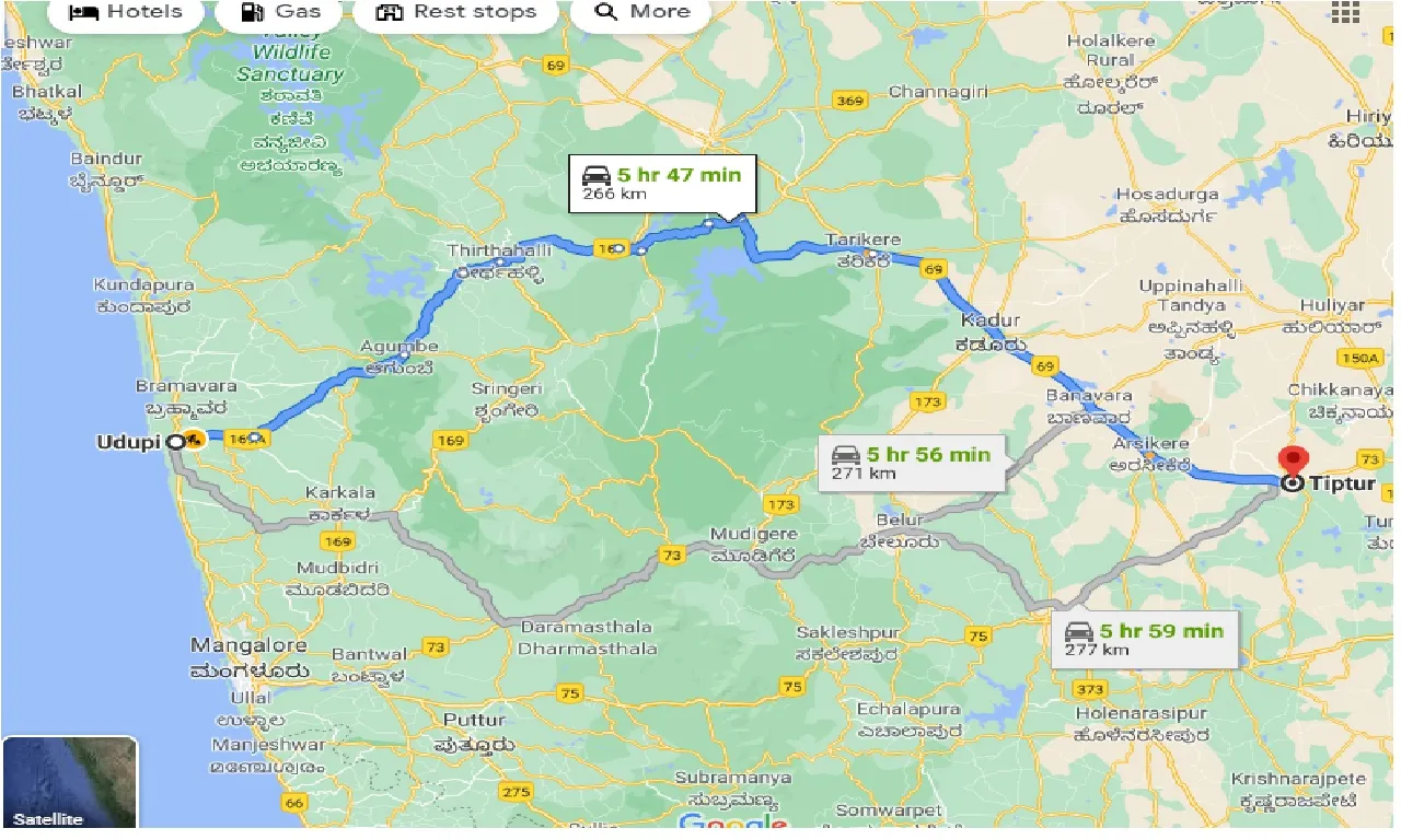 udupi-to-tiptur-one-way