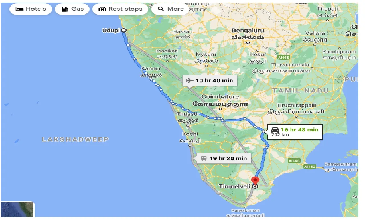 udupi-to-tirunelveli-taxi