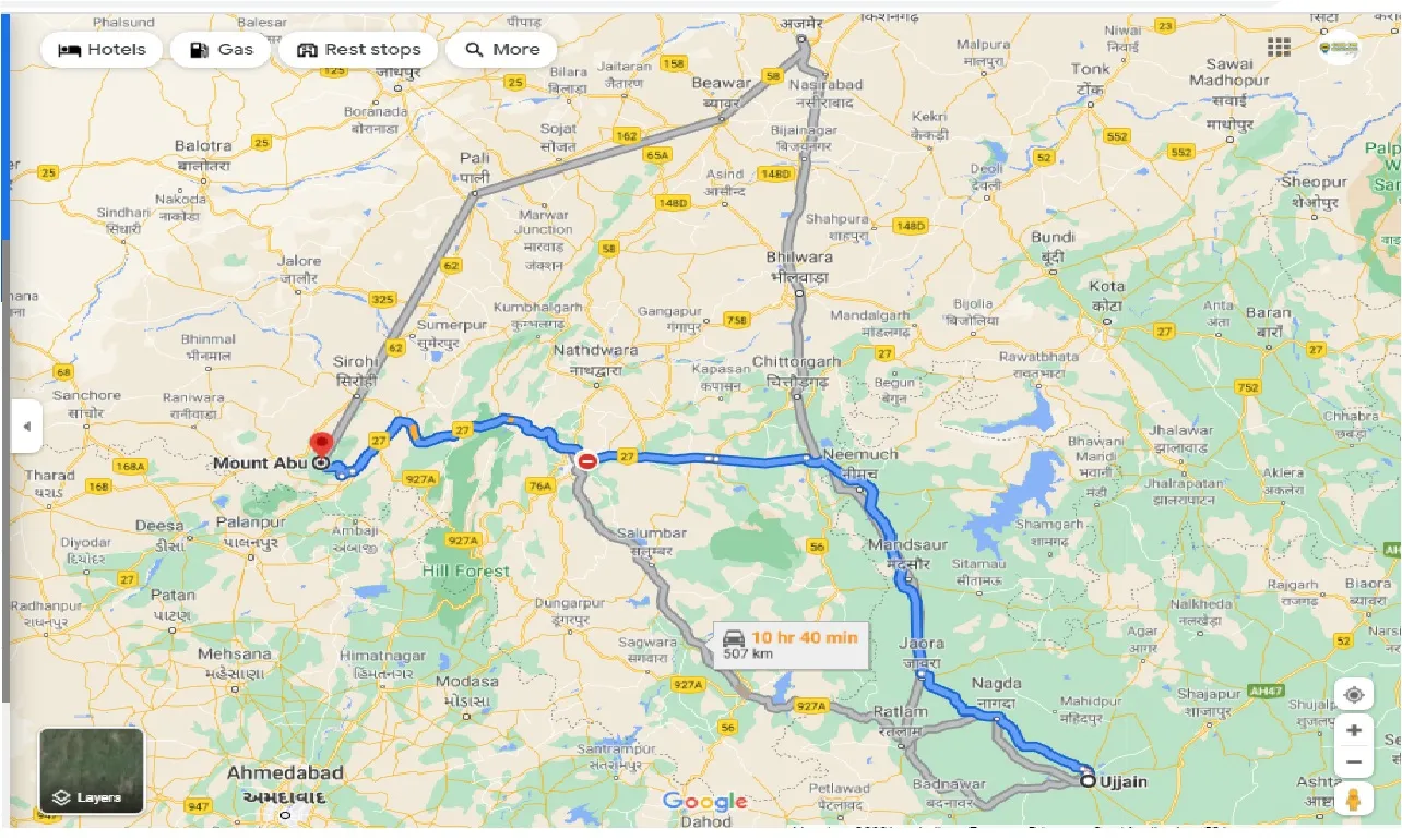 ujjain-to-mount-abu-one-way