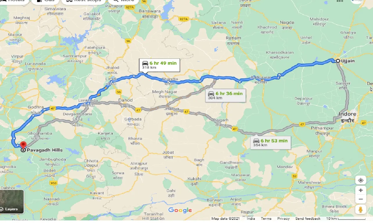 ujjain-to-pavagadh-round-trip