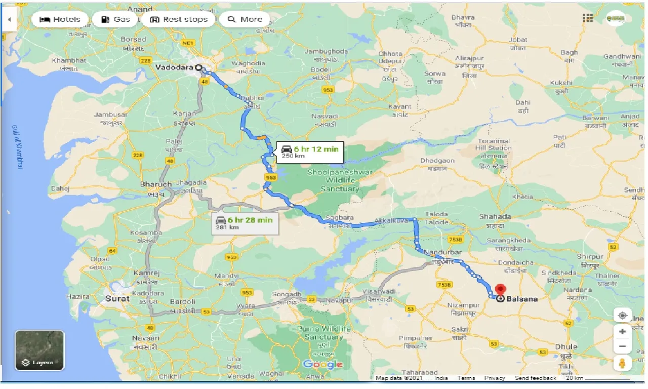 vadodara-to-balsana-one-way