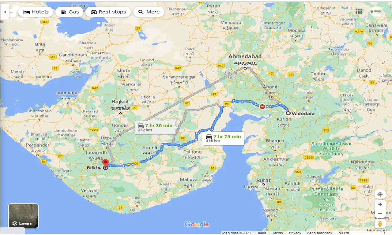 vadodara-to-bilkha-one-way