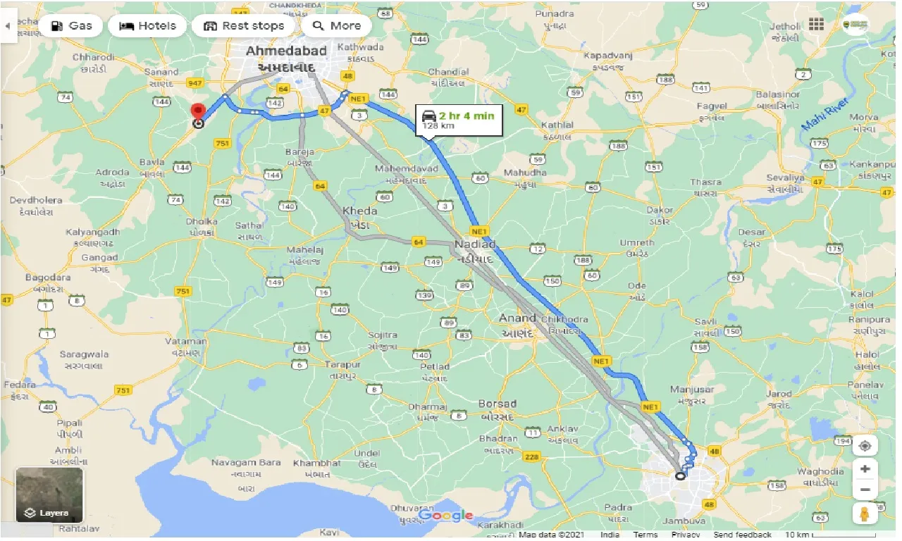 vadodara-to-changodar-one-way