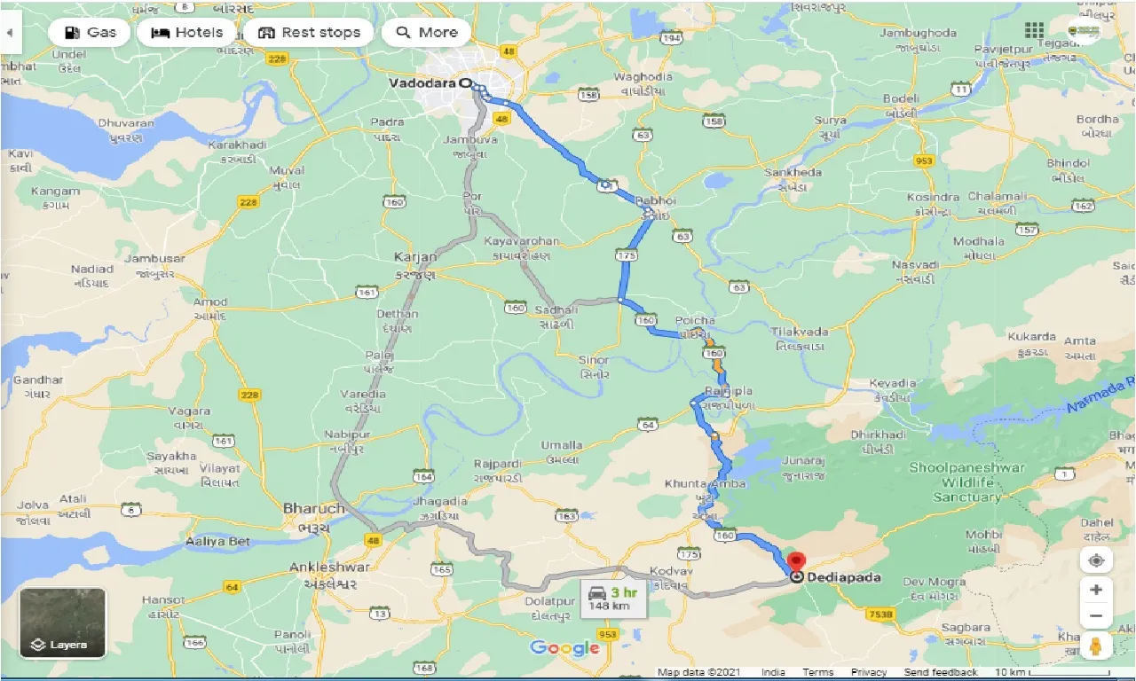 vadodara-to-dediapada-round-trip