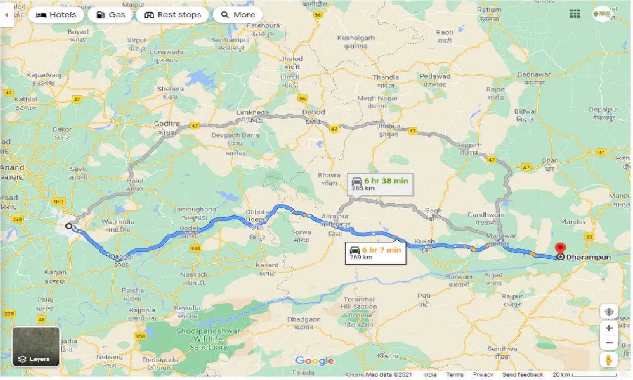 vadodara-to-dharampuri-one-way