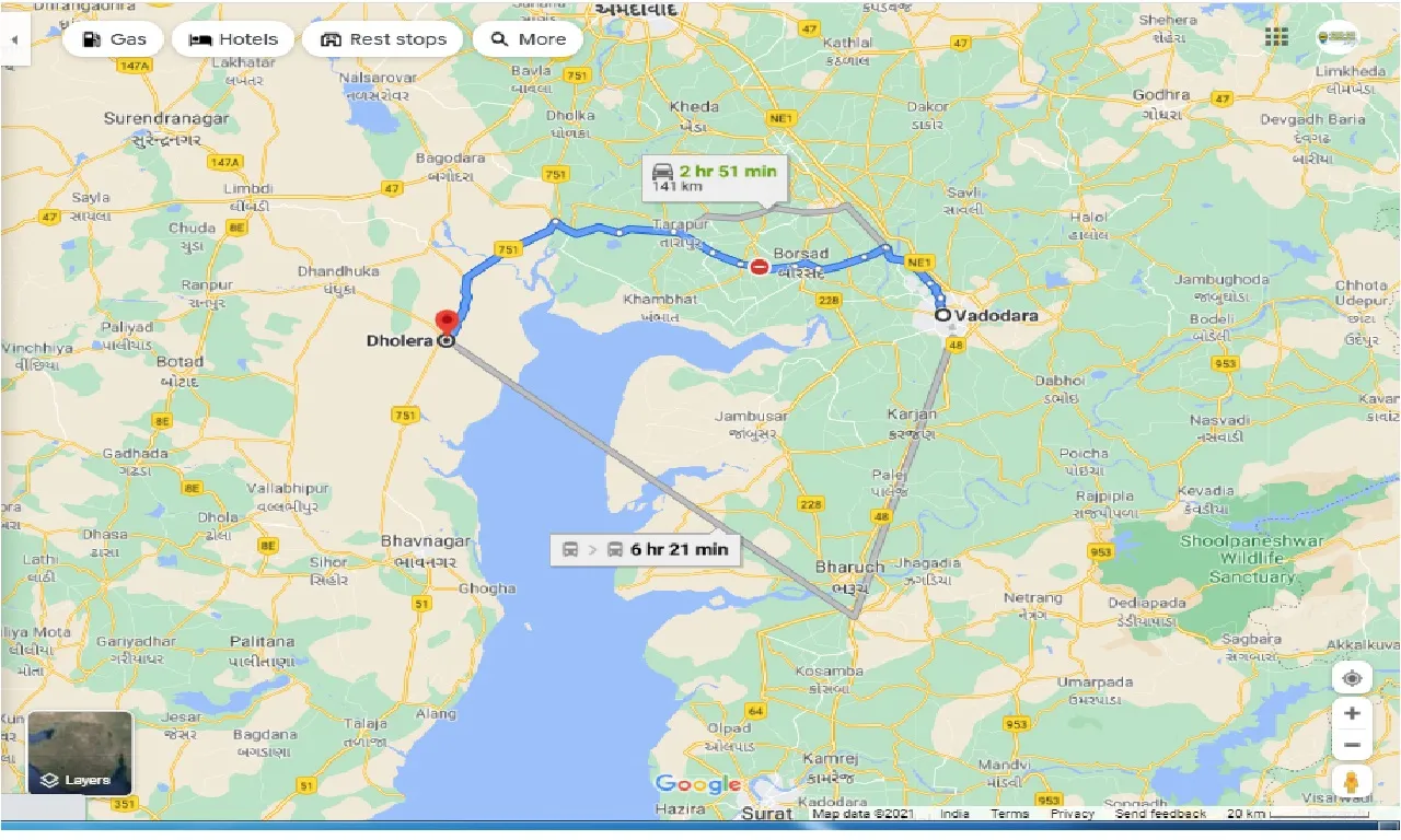 vadodara-to-dholera-one-way