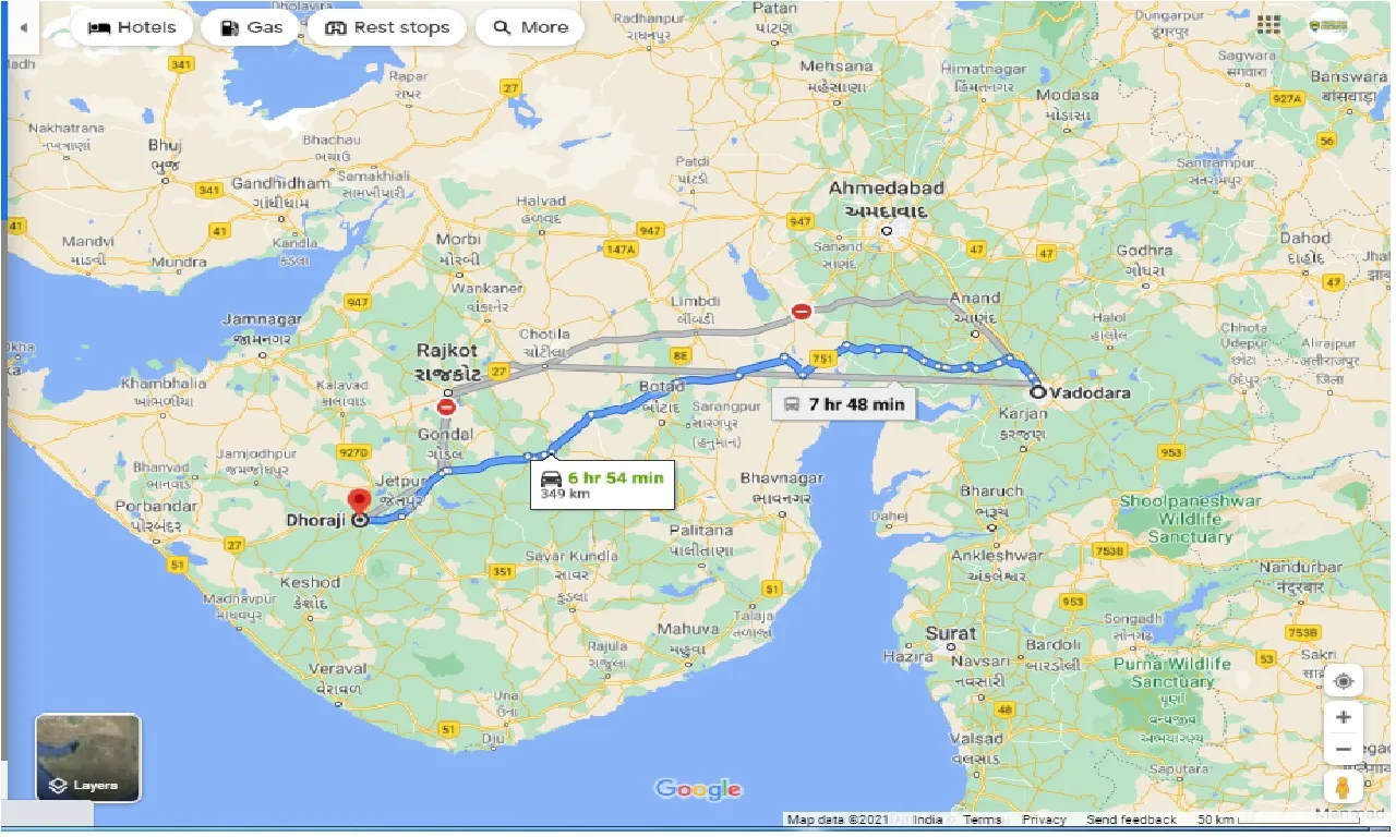 vadodara-to-dhoraji-round-trip