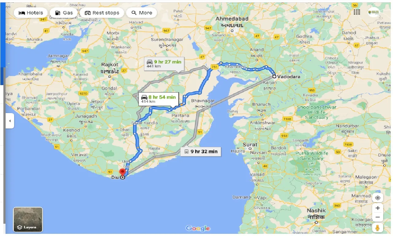 vadodara-to-diu-one-way